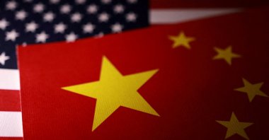 U.S. and Chinese flags are displayed in this illustration taken Sept. 24, 2025. (Reuters Photo)