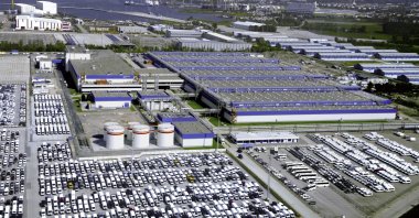 A view of the Yeniköy factory of Ford Otosan, a joint venture between Ford Motor Company and Koç Holding, in Kocaeli province, northwestern Türkiye, April 14, 2014. (Courtesy of Ford Otosan)