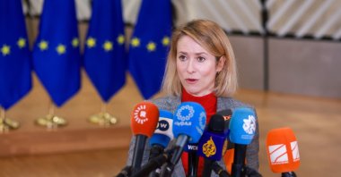 European High Representative of the Union for Foreign Affairs, Kaja Kallas at the start of a Foreign Affairs Council in Brussels, Belgium, Jan. 29, 2026. (EPA Photo)