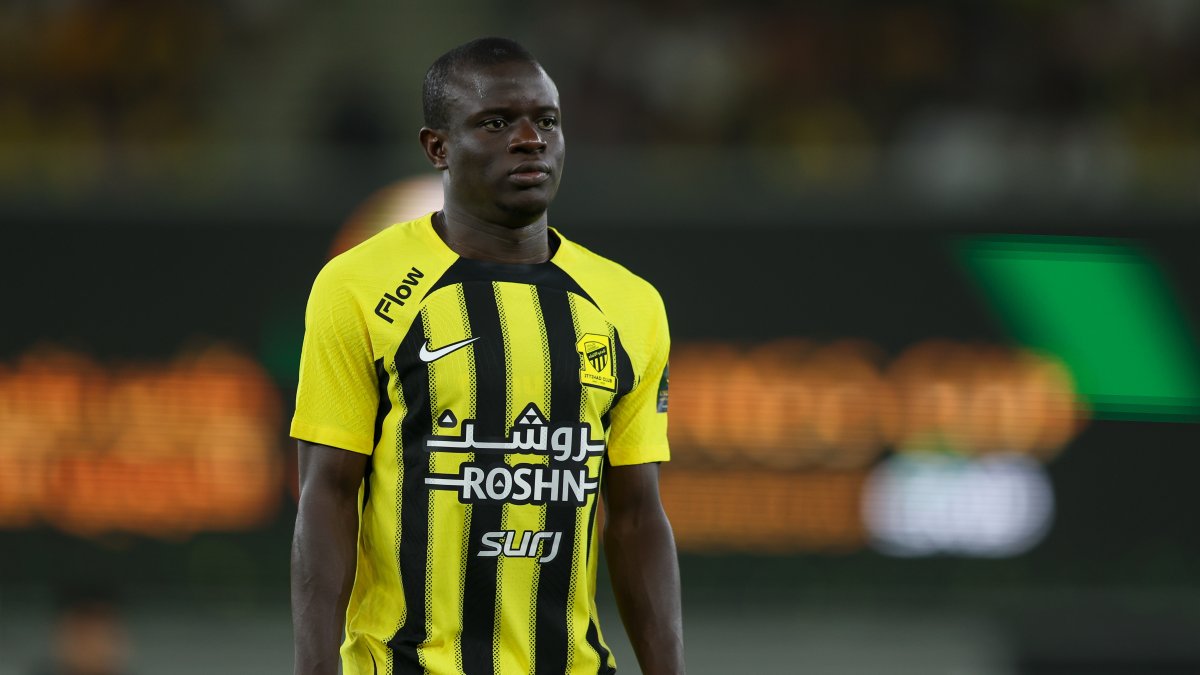 Al-Ittihad's N'Golo Kante looks on before the King's Cup match against Al Jandal at Prince Abdullah Al Faisal Stadium, Jeddah, Saudi Arabia, Oct. 28, 2024. (Getty Images Photo)