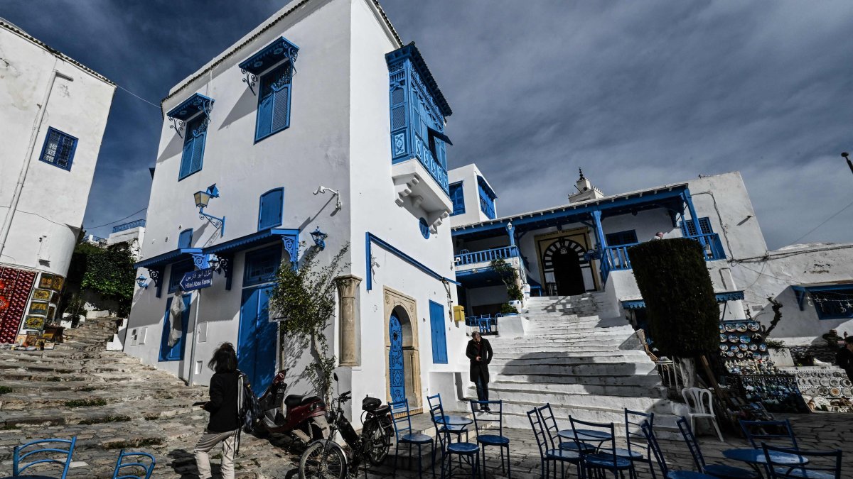 Record rains put Tunisia’s iconic blue-and-white village at risk