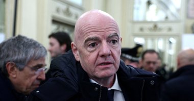 FIFA President Gianni Infantino arrives ahead of the Milano-Cortina 2026 Winter Olympics opening ceremony at the Teatro La Scala, Milan, Italy, Feb. 2, 2026. (Reuters Photo)