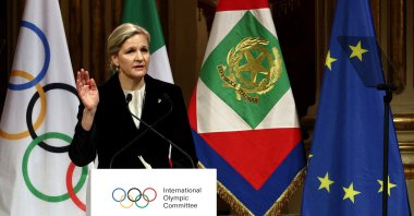 IOC President Kirsty Coventry during the Milano-Cortina 2026 Winter Olympics opening ceremony at the Teatro La Scala, Milan, Italy, Feb. 2, 2026. (Reuters Photo)