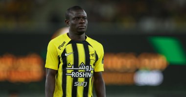 Al-Ittihad's N'Golo Kante looks on before the King's Cup match against Al Jandal at Prince Abdullah Al Faisal Stadium, Jeddah, Saudi Arabia, Oct. 28, 2024. (Getty Images Photo)