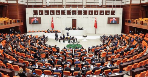 Parliament in session, Ankara, Türkiye. (DHA Photo)