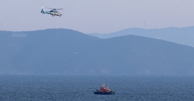 Hellenic coast guard performs SAR operation following a migrant boat collision with a coast guard vessel off the Aegean island of Chios, near Mersinidi, Greece, Feb. 4, 2026. (Reuters Photo)