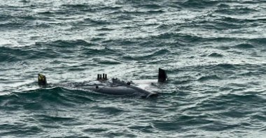 UAV spotted off Istanbul's Çatalca coast in this photo released on Thursday, Feb. 5, 2026. (DHA Photo)