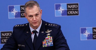 U.S. Gen. Alexus Grynkewich, the commander in Europe of both U.S. and NATO forces, attends a press conference of Military Committee in Chiefs of Defense at NATO headquarters, Brussels, Belgium, Jan. 22, 2026. (EPA Photo)