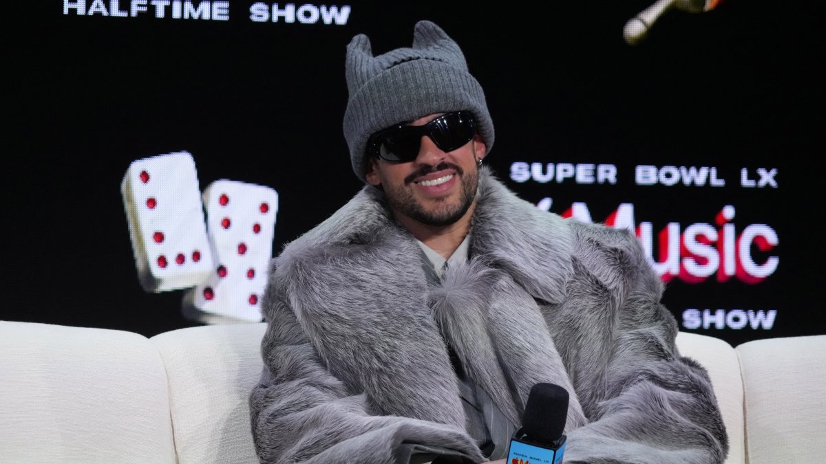 Bad Bunny during the Super Bowl LX halftime show press conference at Moscone Center, San Francisco, U.S., Feb. 5, 2026. (Reuters Photo)