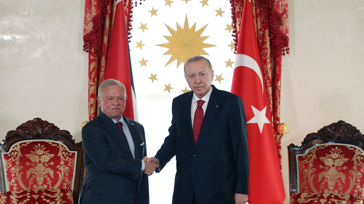 Erdoğan welcomes Jordan’s King Abdullah II in Istanbul