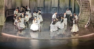 Members of the Istanbul Opera perform Mozart’s “Don Giovanni,” Istanbul, Türkiye, Feb. 5, 2026. (Photo by Mehmet Rıza)