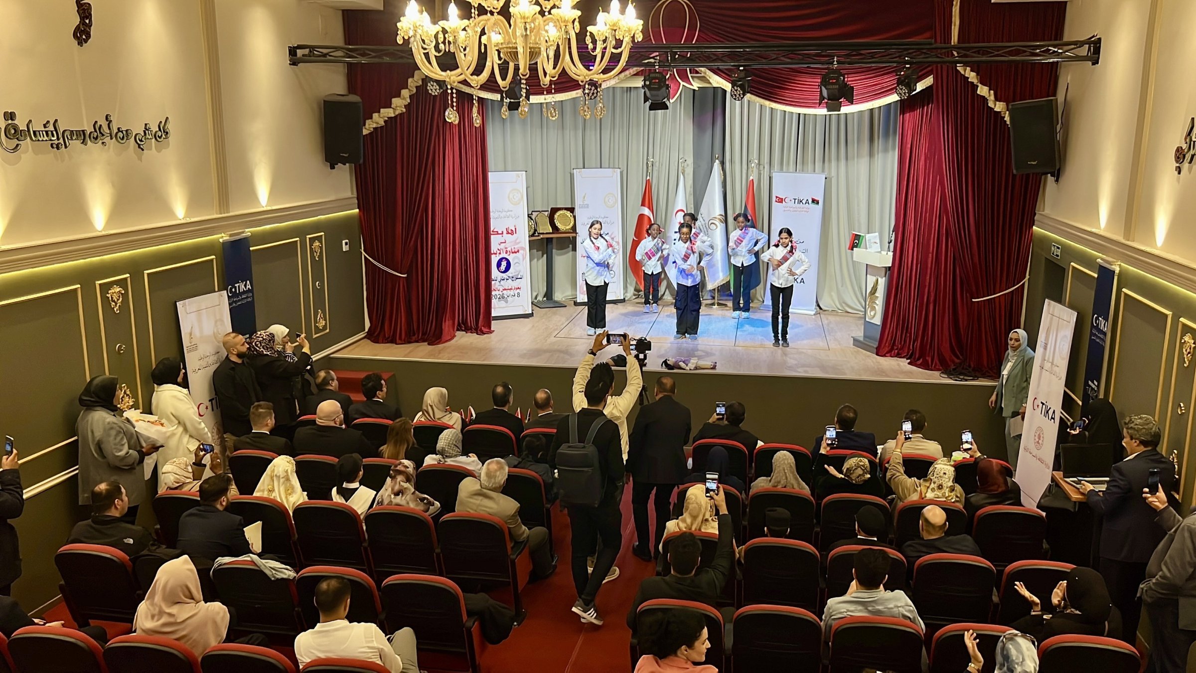 A view from the restored Libyan National Children’s Theater following renovation work carried out by the Turkish Cooperation and Coordination Agency (TIKA), Tripoli, Libya, Feb. 8, 2026. (AA Photo)