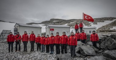 Turkish scientists arrive for the 10th National Antarctic Science Expedition at Horseshoe Island, Antarctica, Feb. 5, 2026. (AA Photo)