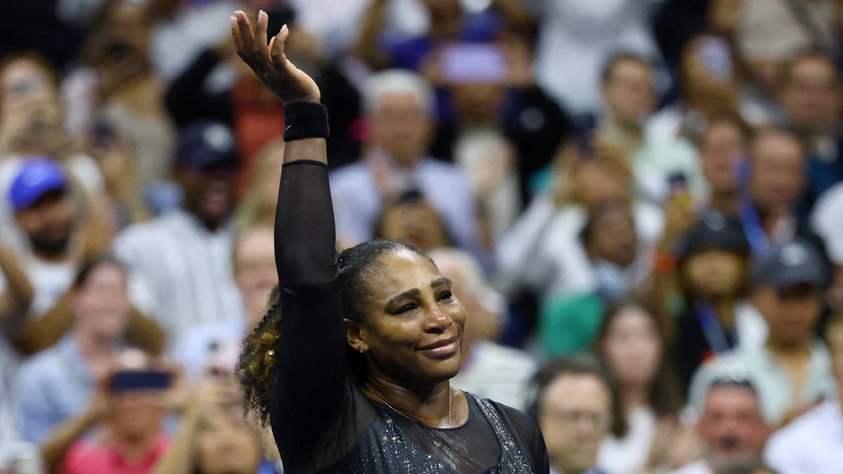Serena Williams reacts after losing her third-round match against Australia’s Ajla Tomljanovic at the U.S. Open, Flushing Meadows, U.S., Sept. 2, 2022. (Reuters Photo)