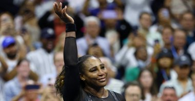 Serena Williams reacts after losing her third-round match against Australia’s Ajla Tomljanovic at the U.S. Open, Flushing Meadows, U.S., Sept. 2, 2022. (Reuters Photo)