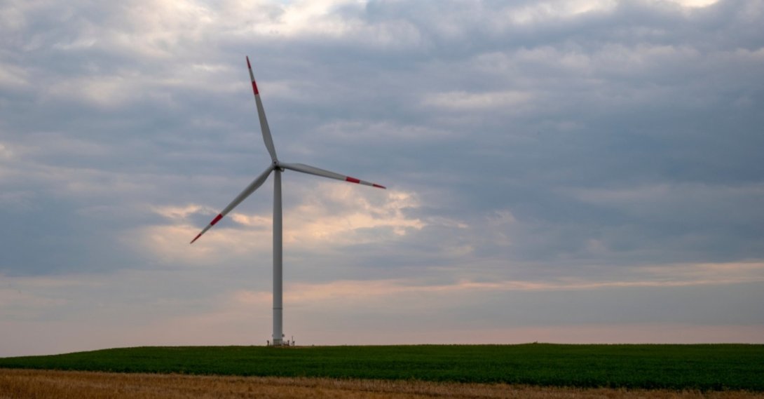 A wind turbine is seen at a field, Silivri, Türkiye in this undated photo. (Shutterstock Photo)
