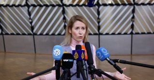  European Union High Representative for Foreign Affairs and Security Policy and European Commission Vice-President Kaja Kallas speaks to the media at a European Union leaders' summit in Brussels, Belgium, Dec. 18, 2025. (Reuters File Photo)