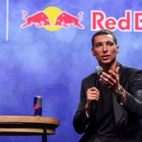 National rider Toprak Razgatlioglu speaks after the premiere of the documentary “El Turco: Toprak Razgatlioglu,” which chronicles his journey from World Superbike champion to MotoGP, at Terminal Kadikoy, Istanbul, Türkiye, Feb. 10, 2026. (DHA Photo)