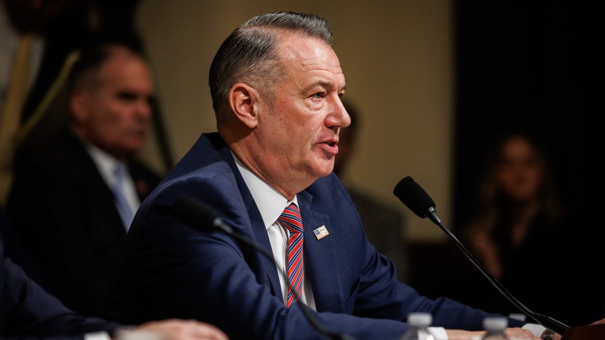 Acting Director of U.S. Immigration and Customs Enforcement Todd Lyons testifies during a House Homeland Security Committee hearing, Washington, U.S., Feb. 10, 2026. (AFP Photo)