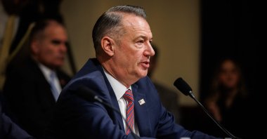 Acting Director of U.S. Immigration and Customs Enforcement Todd Lyons testifies during a House Homeland Security Committee hearing, Washington, U.S., Feb. 10, 2026. (AFP Photo)