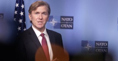 U.S. Under Secretary of Defense Elbridge A. Colby arrives for a NATO Defense Ministers meeting, Brussels, Belgium, Feb. 12, 2026. (EPA Photo)