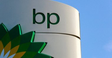 A BP logo is seen at a petrol station, London, Britain, Jan. 15, 2015. (Reuters Photo)