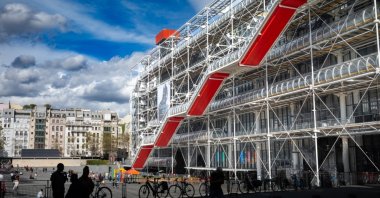 The façade of the Pompidou Centre, Paris, France, Sept. 18, 2023. (Shutterstock Photo)