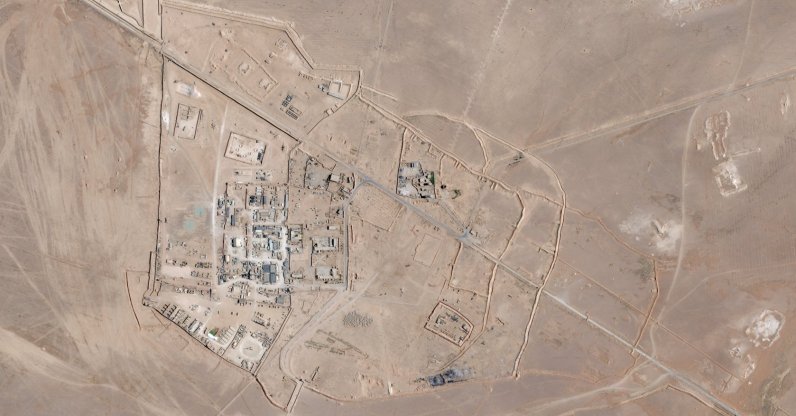 A satellite image shows the al-Tanf Base, in Syria, July 20, 2025. 2026. (Reuters Photo)