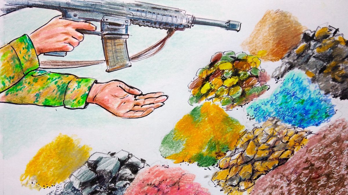 "For the U.S., critical minerals have become an element that defines the basis of military capacity, technological leadership and the claim to global hegemony." (Illustration by Erhan Yalvaç)