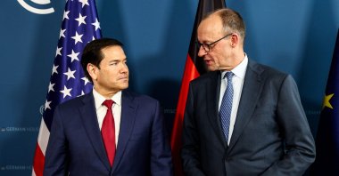 German Chancellor Friedrich Merz (R) and U.S. Secretary of State Marco Rubio attend a bilateral meeting on the sidelines of the Munich Security Conference (MSC), Munich, Germany, Feb. 13, 2026. (AFP Photo)
