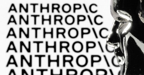 This photograph shows a figurine in front of the logo of the U.S. artificial intelligence safety and research company Anthropic during a photo session, Paris, France, Feb. 13, 2026. (AFP Photo)