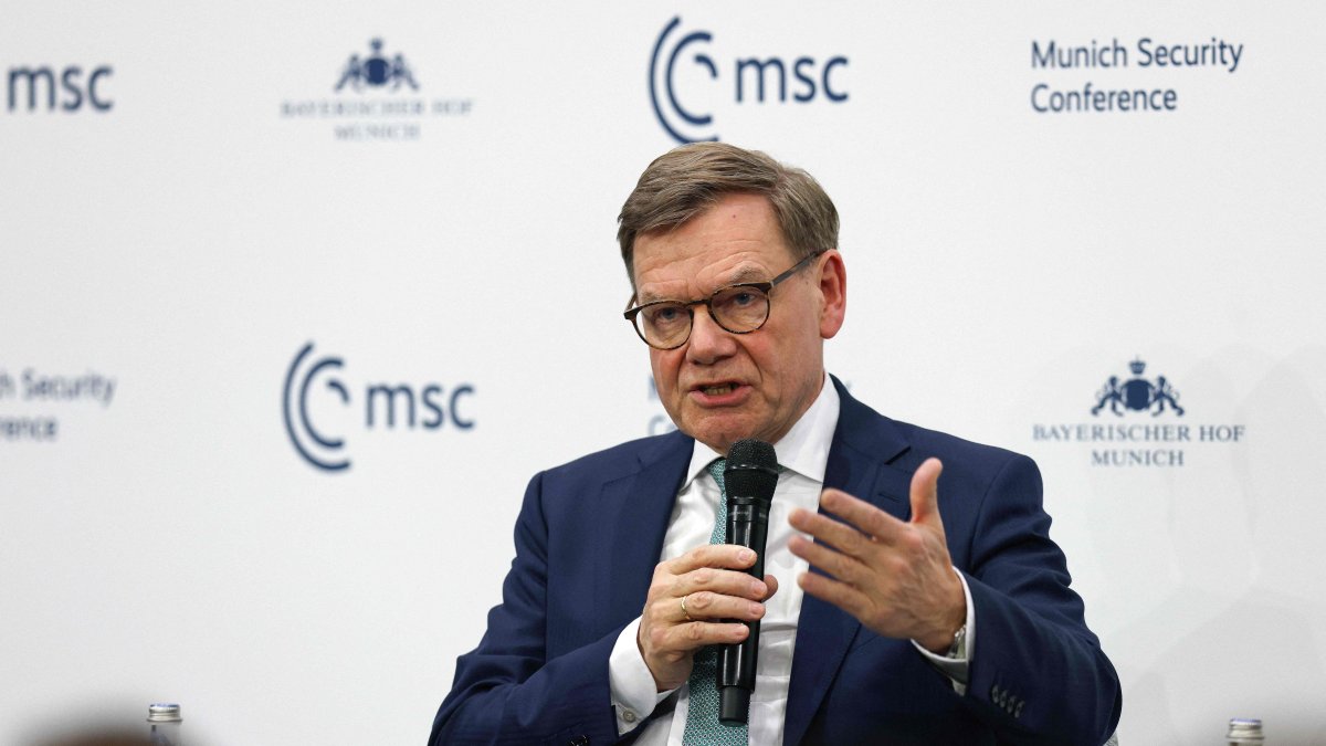 German Foreign Minister Johann Wadephul speaks during the 62nd Munich Security Conference (MSC), Munich, Germany, Feb. 14, 2026. (AFP Photo)