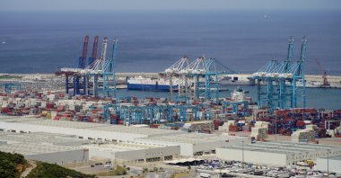 A general view of Tanger Med Port, on the Strait of Gibraltar, east of Tangier, Morocco, June 6, 2024. (Reuters Photo)