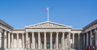 The main entrance of the British Museum, London, U.K., April 22, 2024. (Shutterstock Photo)