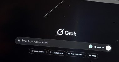 In this photo illustration, the Grok website is seen on a computer screen in Miami, Florida, U.S., Jan. 26, 2026. (AFP Photo)