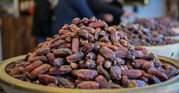A view of dates at a market in an unspecified location, Feb. 2, 2026. (AA Photo)