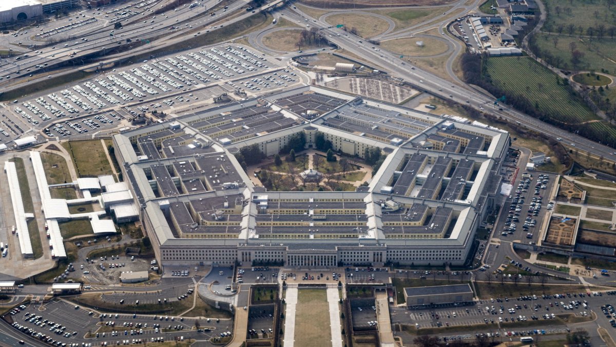 The Pentagon is seen from the air in Washington, U.S., March 3, 2022. (Reuters Photo)