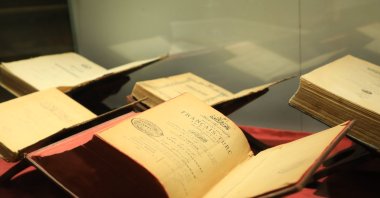 Books are on display at the AI-powered museum, Baghdad, Iraq, Jan. 23, 2026. (AA photo)