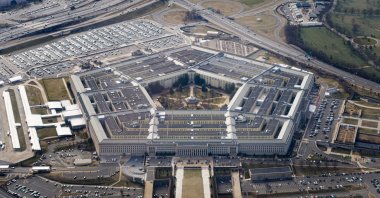 The Pentagon is seen from the air in Washington, U.S., March 3, 2022. (Reuters Photo)