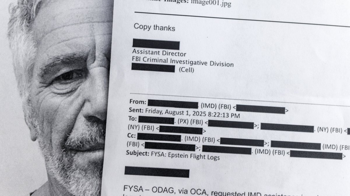 Printed copies of the Jeffrey Epstein files in Miami, Florida, Feb. 10, 2026. (EPA Photo)