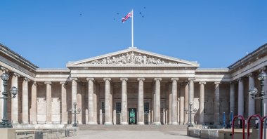 The main entrance of the British Museum, London, U.K., April 22, 2024. (Shutterstock Photo)