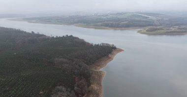 Recent rainfall in Istanbul drives an increase in dam occupancy rates, pushing overall reservoir levels above 40%, Istanbul, Türkiye, Feb. 18, 2026. (DHA Photo)