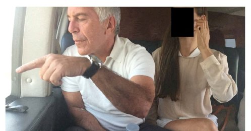 Late financier and convicted sex offender Jeffrey Epstein appears with a woman, whose identity has been obscured, in this image from the Epstein estate released by House Oversight Committee Democrats in Washington, D.C., U.S., Dec. 18, 2025. (Reuters Photo)