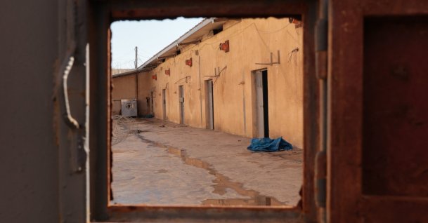 Prison cells are seen inside al-Shadadi prison in the city of al-Shadadi, located in the countryside of Hassakeh Governorate, Syria, Jan. 20, 2026. (EPA Photo)