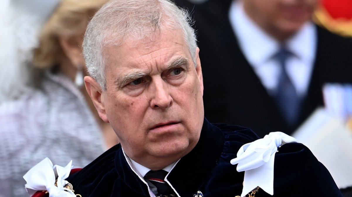 Then Britain's Prince Andrew, the Duke of York, departs after the Coronation of Britain's King Charles III and Queen Camilla at Westminster Abbey, London, U.K., May 6, 2023. (EPA Photo)