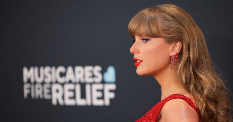 Taylor Swift poses on the red carpet during the 67th Annual Grammy Awards in Los Angeles, California, U.S., Feb. 2, 2025. (Reuters Photo)