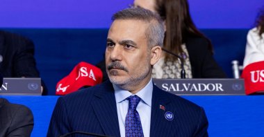 Foreign Minister Hakan Fidan attends at the inaugural meeting of U.S. President Donald Trump’s Gaza Board of Peace, Washington, U.S., Feb. 19, 2026. (AA Photo)
