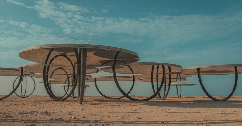 "Shadows Travelling on the Sea of the Day," an installation by Olafur Eliasson, on display in Doha, Qatar, Dec. 9, 2022. (Shutterstock Photo)