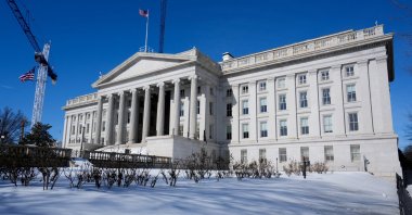 A general view of the Treasury building in Washington, D.C., U.S., Feb. 1, 2026. (Reuters Photo)