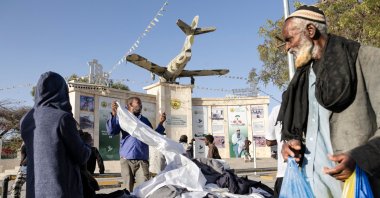 People are seen along a market street in Hargeisa, a key city in separatist Somaliland, Feb. 19, 2026. (AFP Photo)